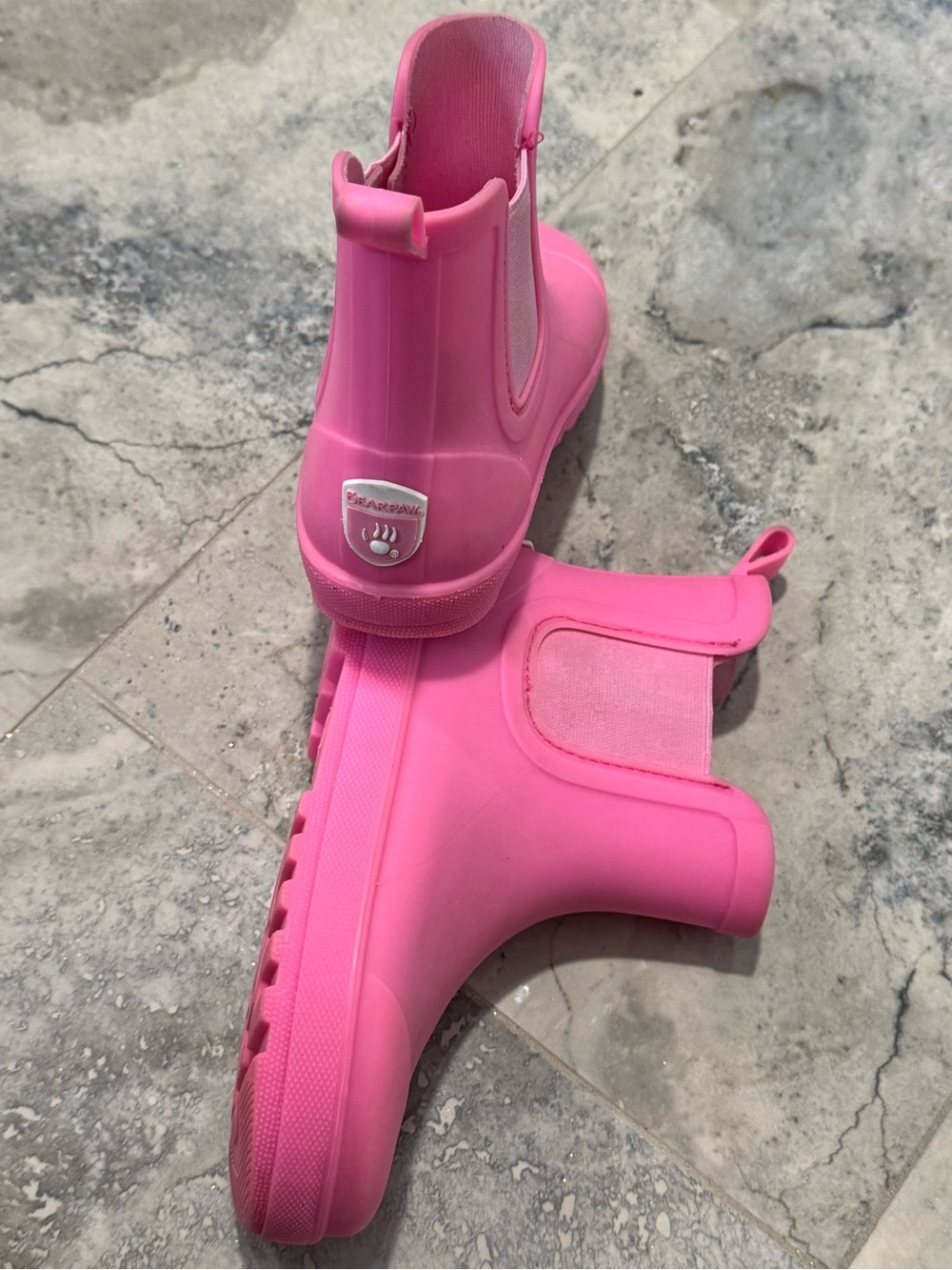 BearPaw Kids Pink Rain Chelsea Boots